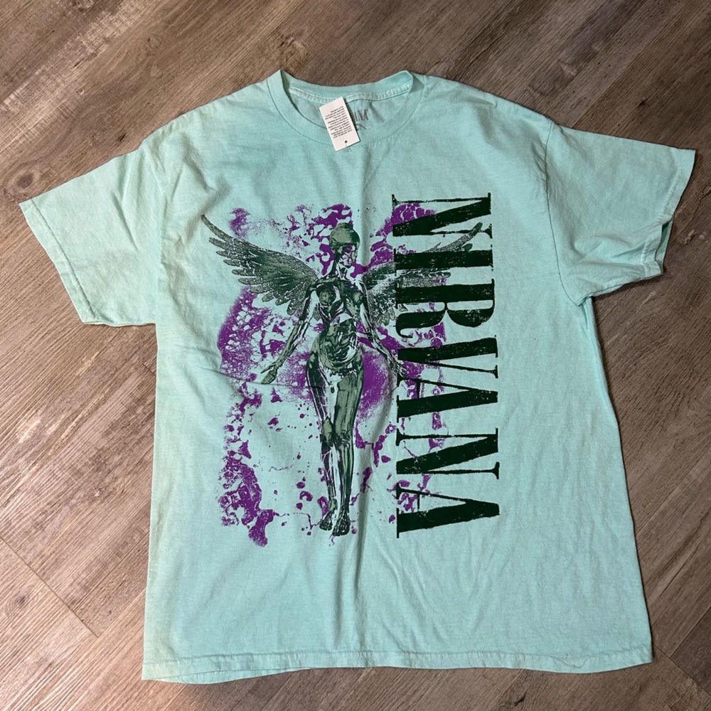 Nirvana Mint Green Graphic